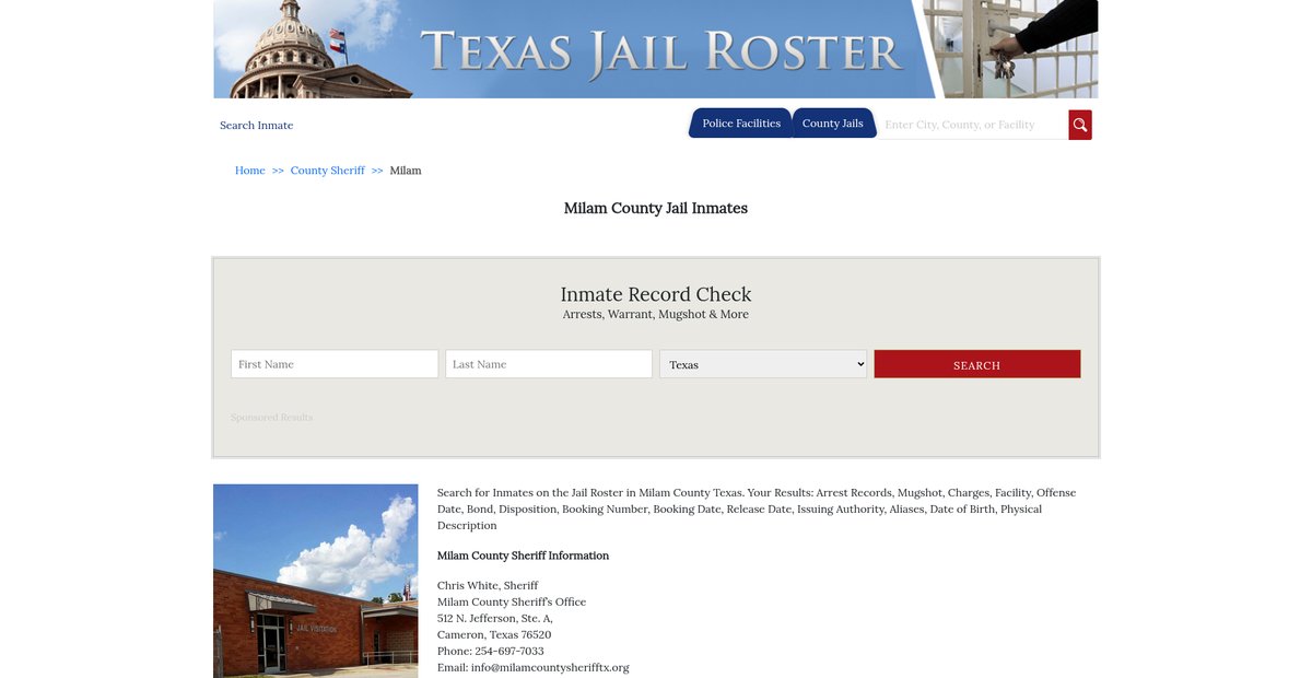 Preview of texasjailroster.com