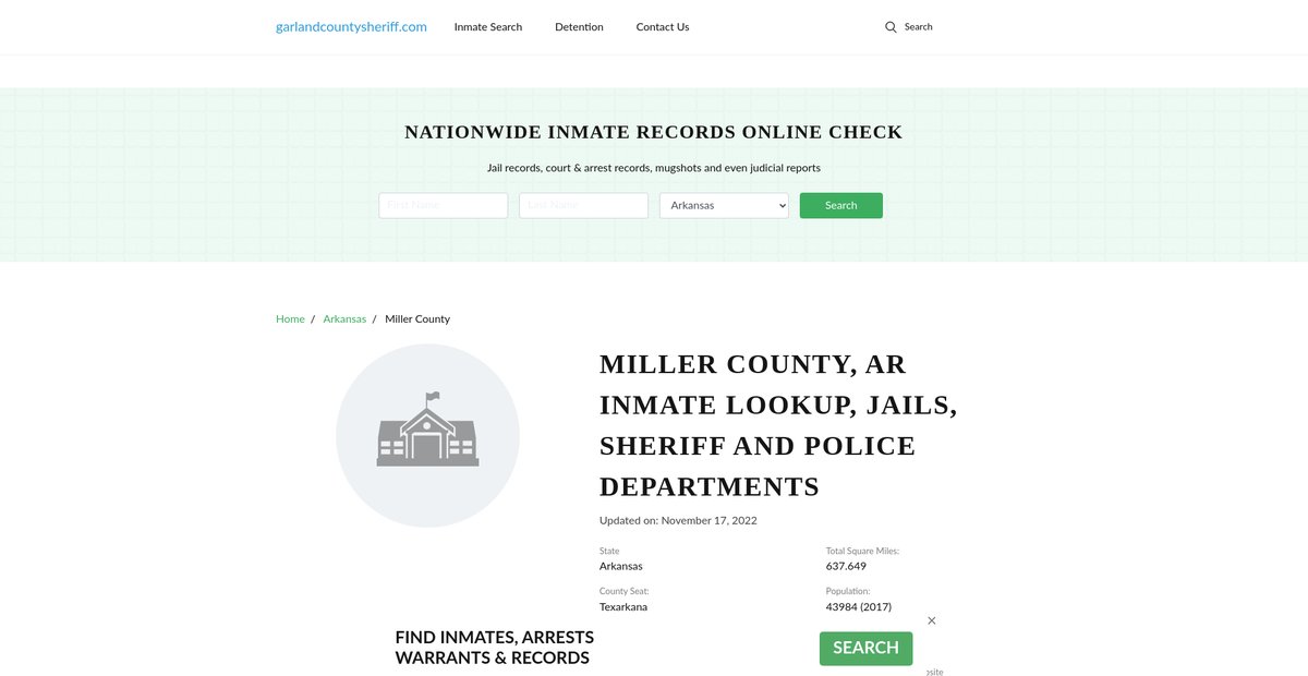 Preview of garlandcountysheriff.com