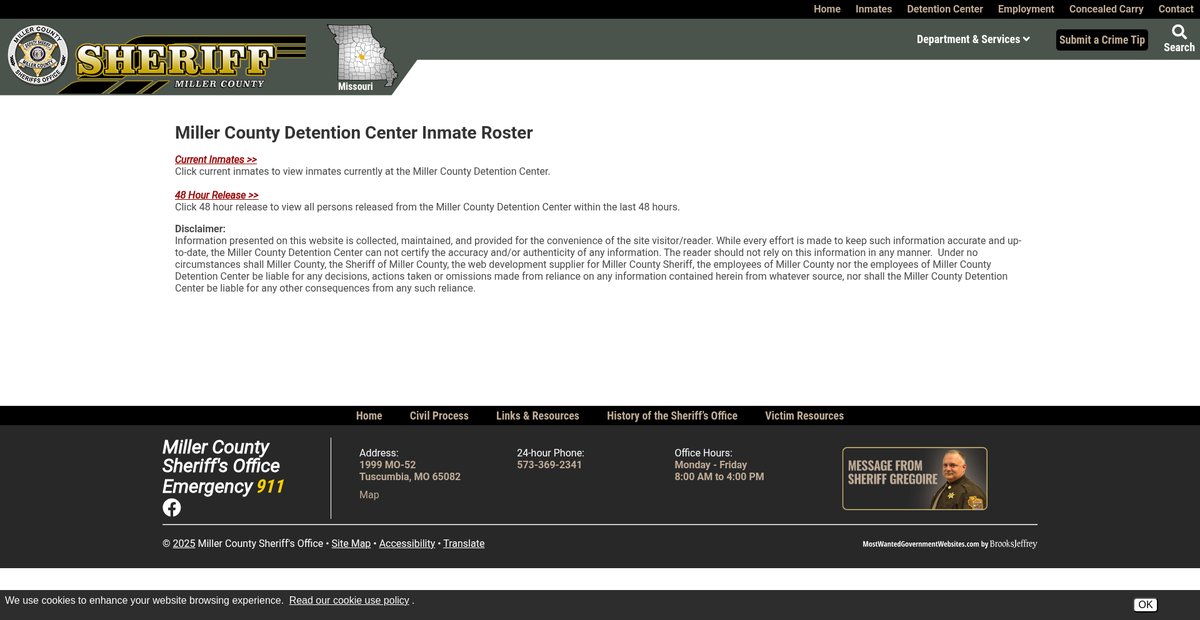 Preview of millercountysheriff.org