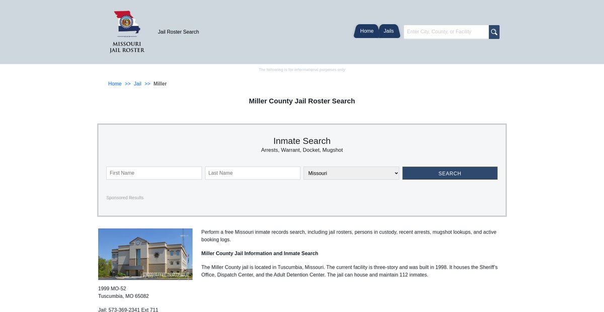 Preview of missourijailroster.com