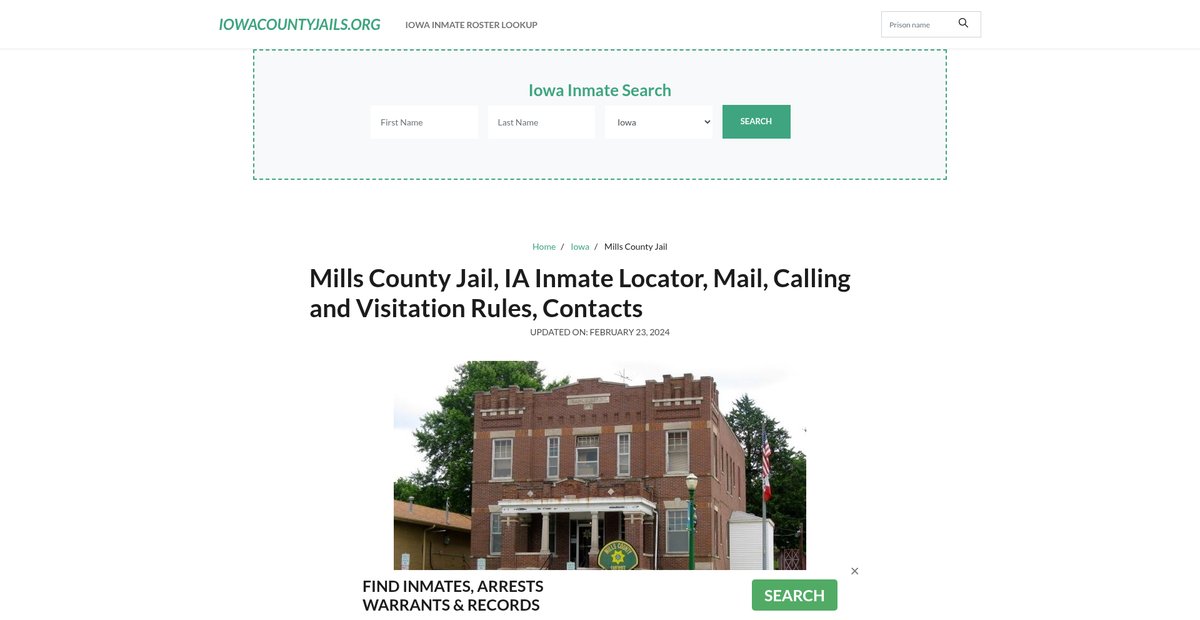 Preview of iowacountyjails.org