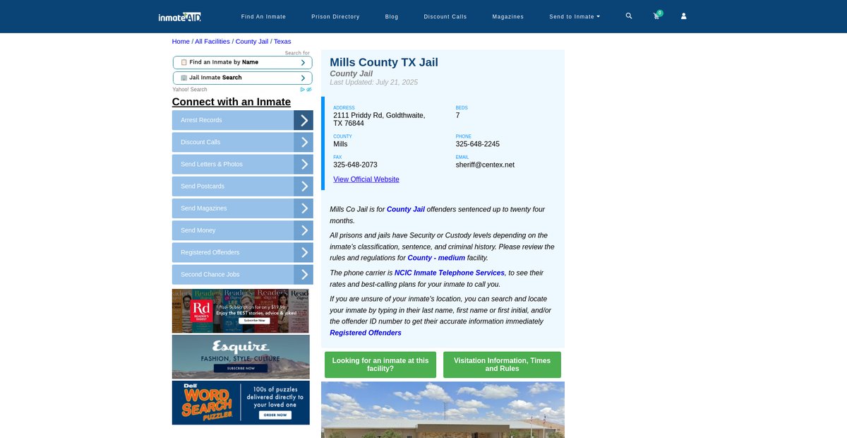 Preview of inmateaid.com