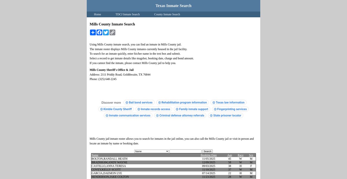 Preview of inmatesearchtexas.org