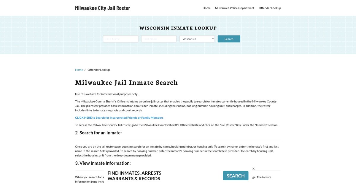 Preview of milwaukeecityjail.org