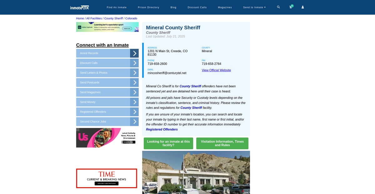 Preview of inmateaid.com