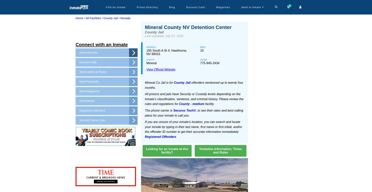 Preview of inmateaid.com