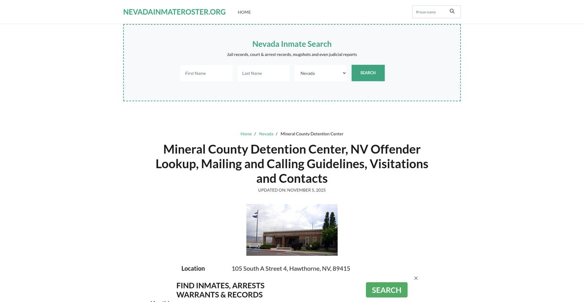 Preview of nevadainmateroster.org