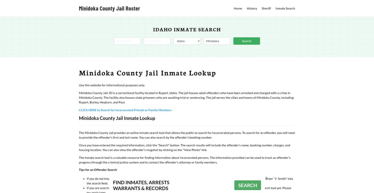 Preview of minidokacountyjail.org