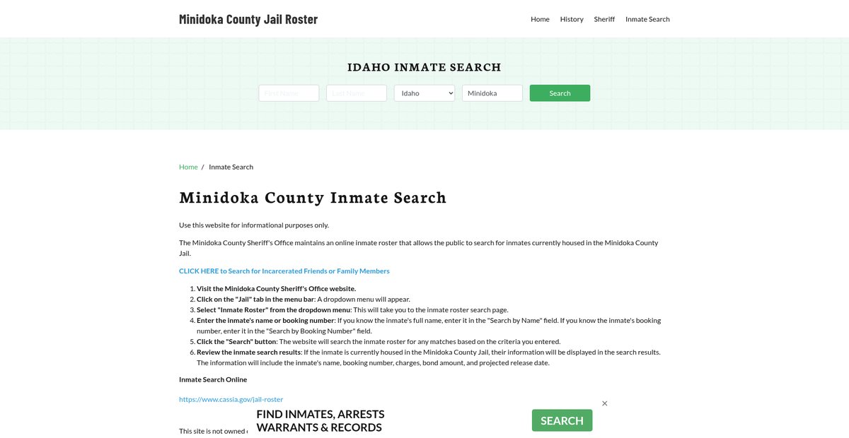 Preview of minidokacountyjail.org