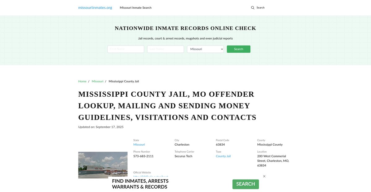 Preview of missouriinmates.org