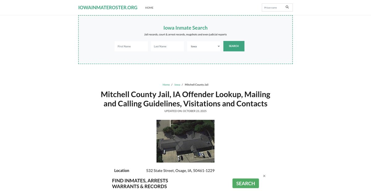 Preview of iowainmateroster.org