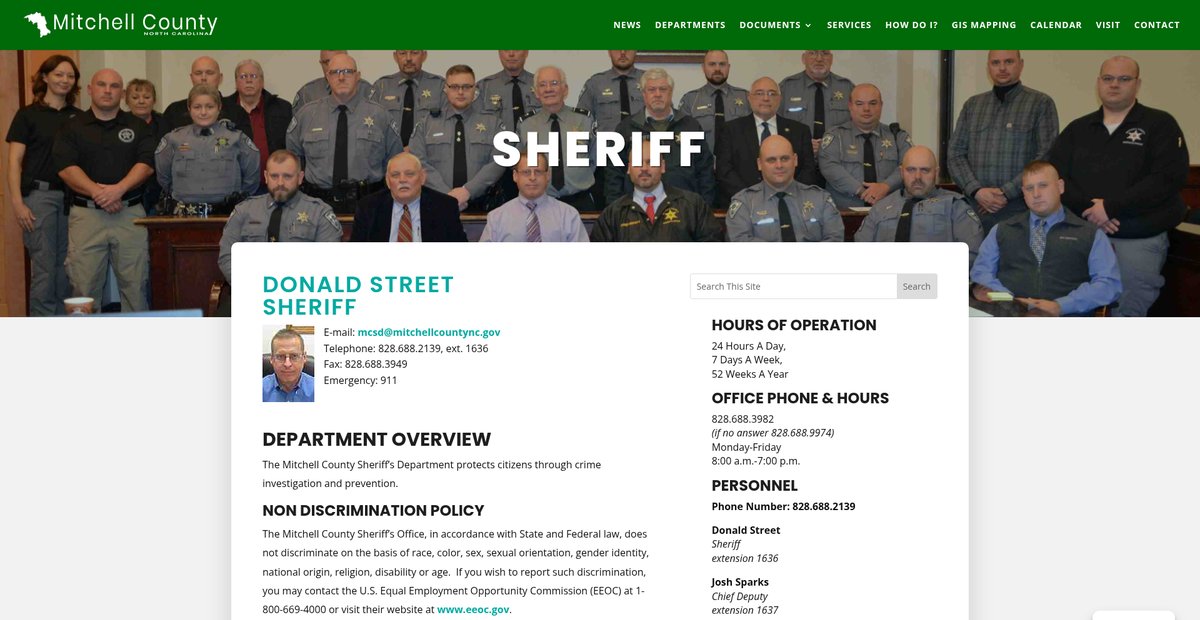 Preview of mitchellcountync.gov