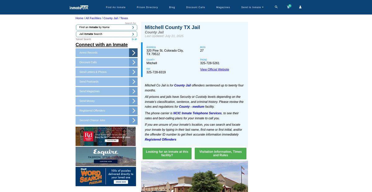 Preview of inmateaid.com