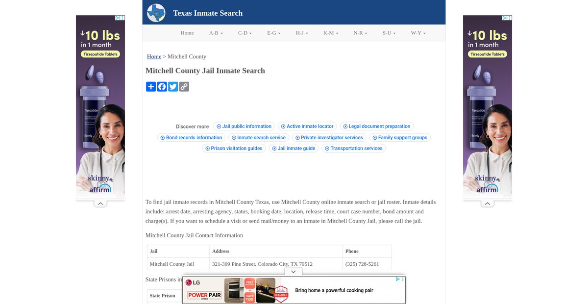 Preview of inmatesearchtx.org