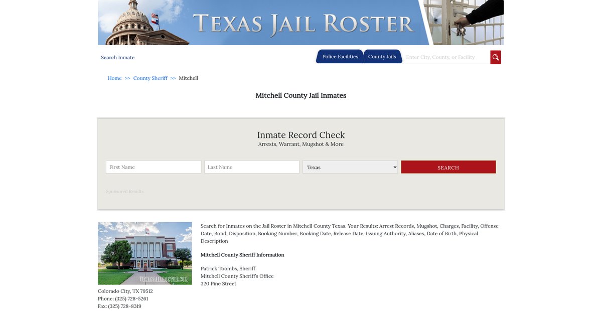 Preview of texasjailroster.com