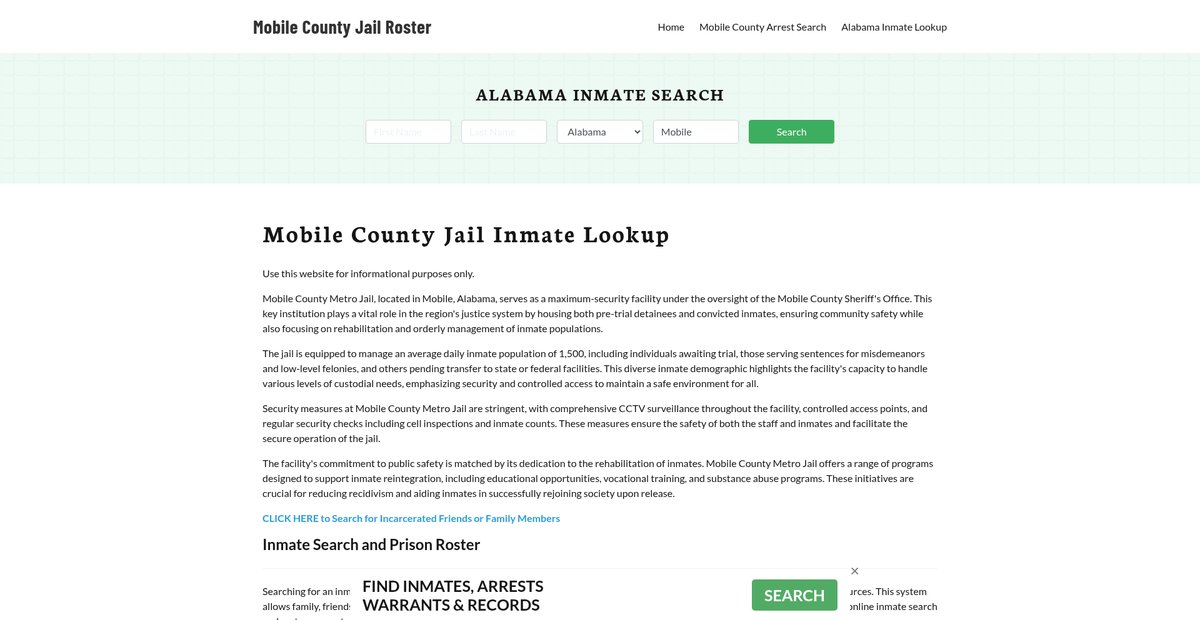 Preview of mobilecountyjail.org