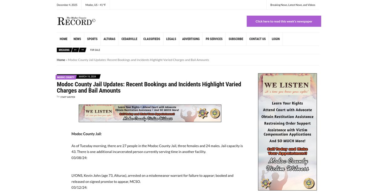 Preview of modocrecord.com