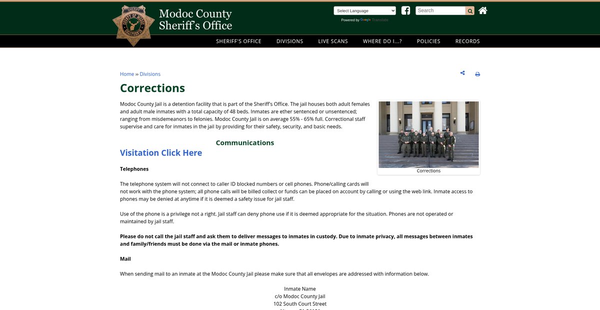 Preview of modocsheriff.us
