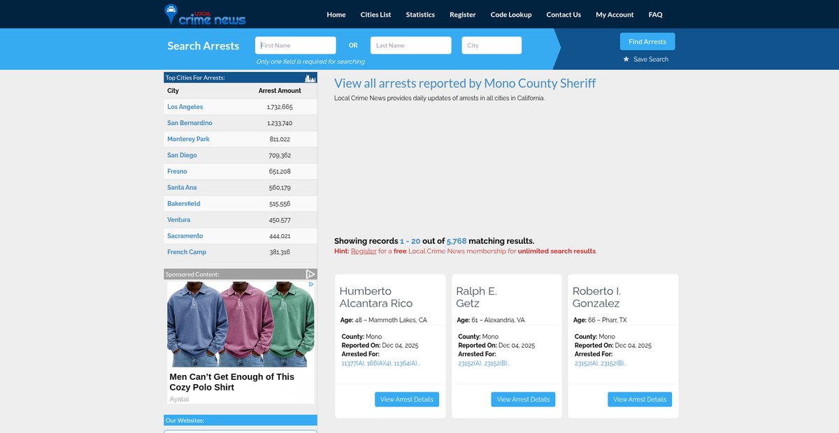 Preview of localcrimenews.com