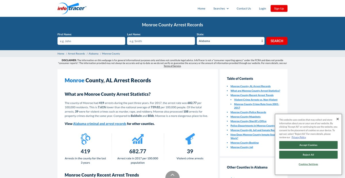 Preview of infotracer.com