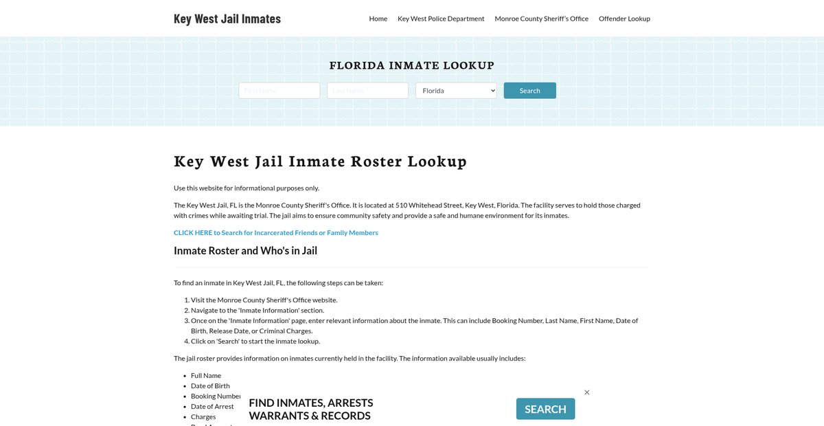 Preview of keywestjail.org