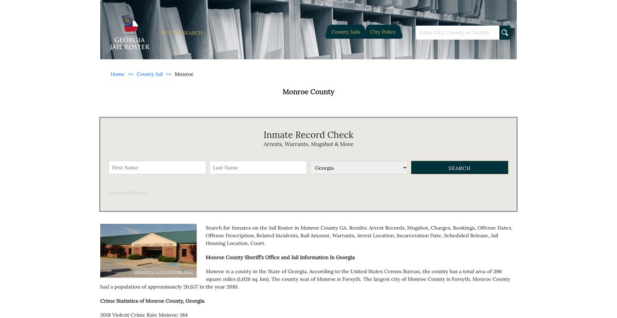 Preview of georgiajailroster.com