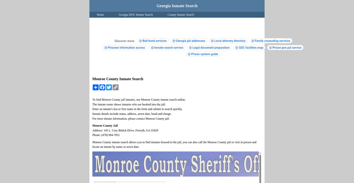 Preview of inmatesearchgeorgia.org