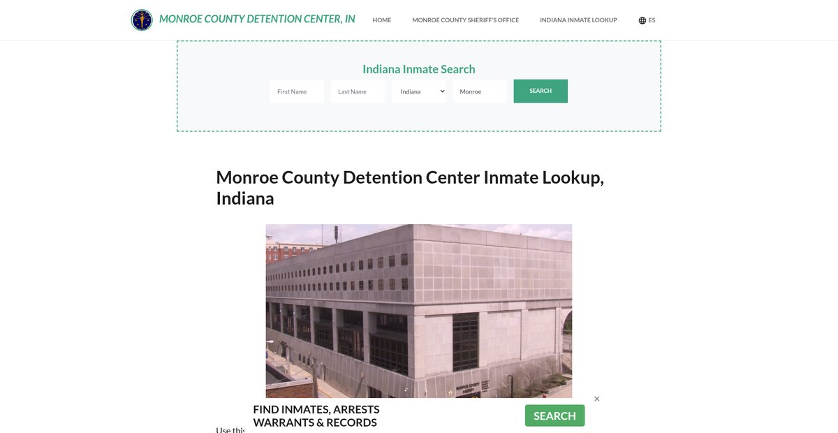 Preview of monroecountydetentionin.org