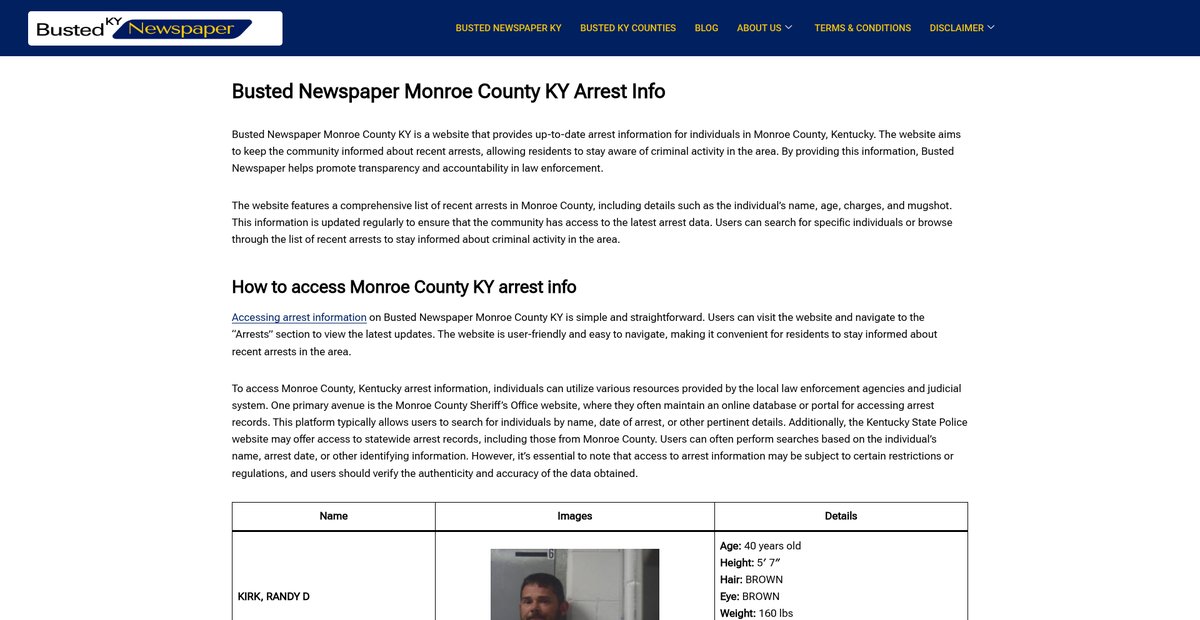 Preview of bustednewspaper-ky.com