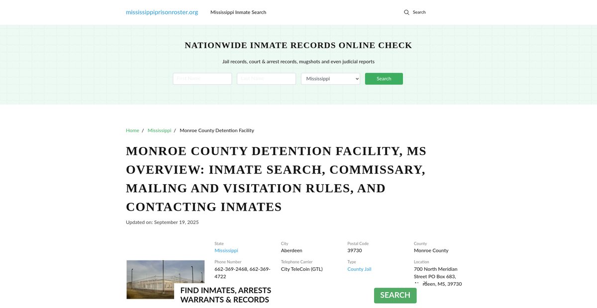 Preview of mississippiprisonroster.org