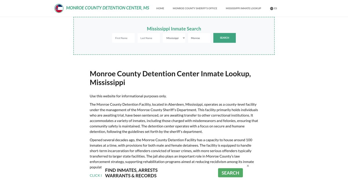 Preview of monroecountydetentionms.org