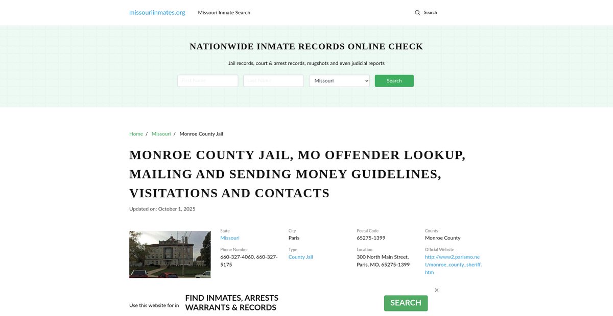 Preview of missouriinmates.org