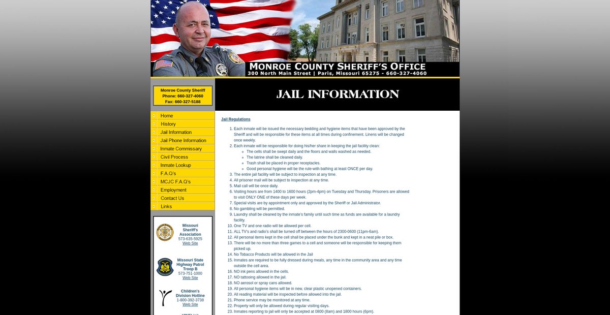 Preview of monroecountysheriffsoffice.com