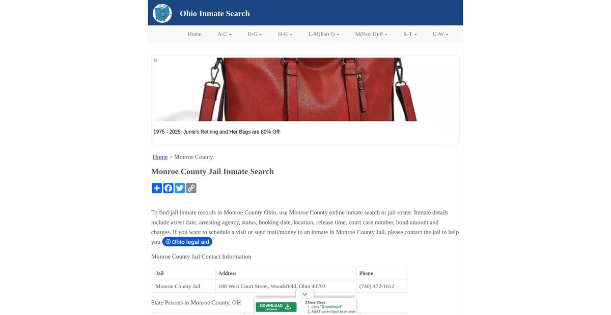 Preview of inmatesearchoh.org