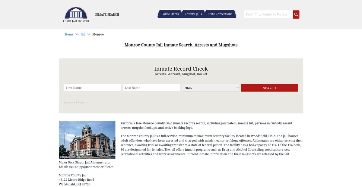 Preview of ohiojailroster.com