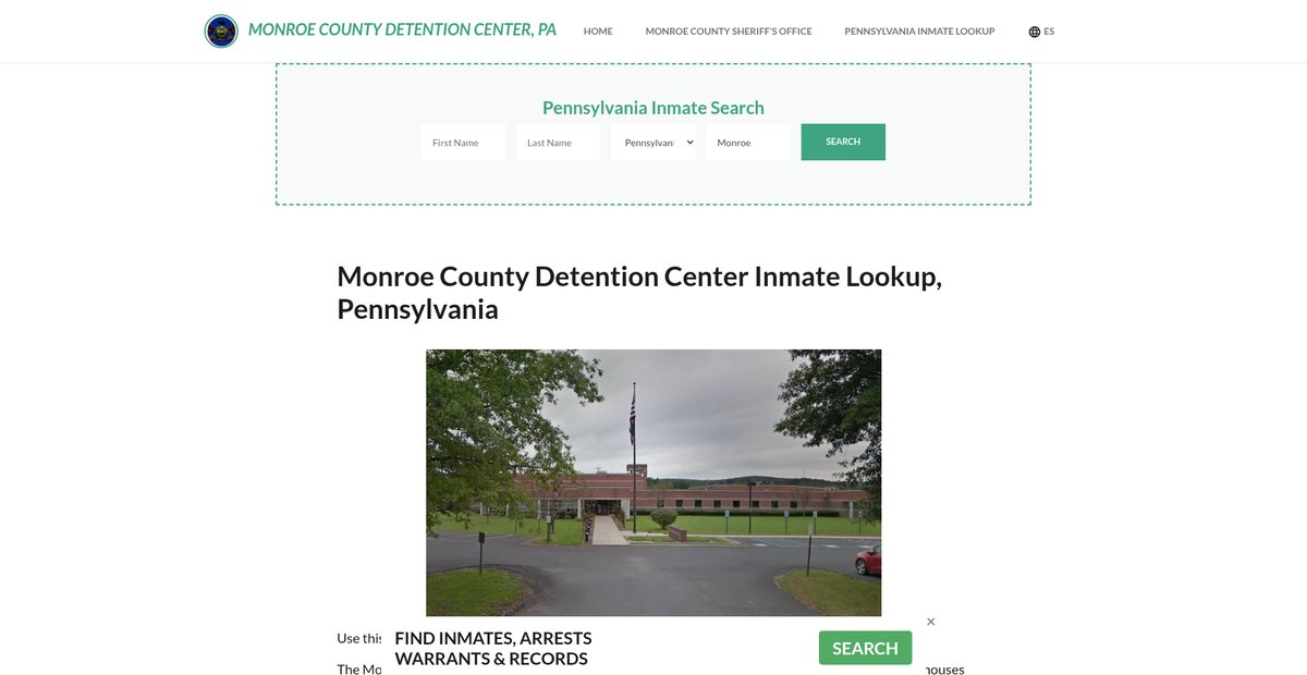 Preview of monroecountydetentionpa.org