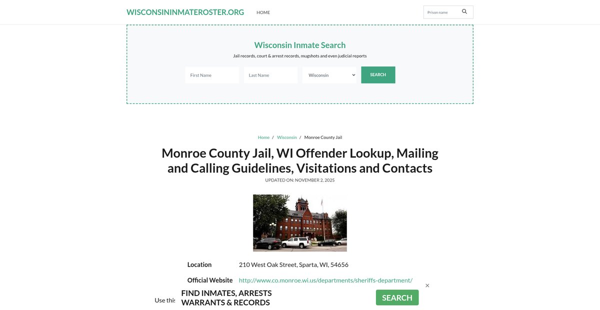 Preview of wisconsininmateroster.org