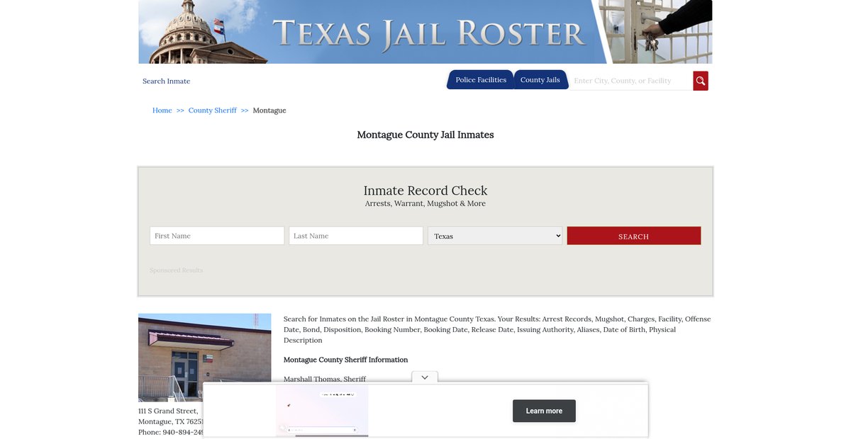 Preview of texasjailroster.com