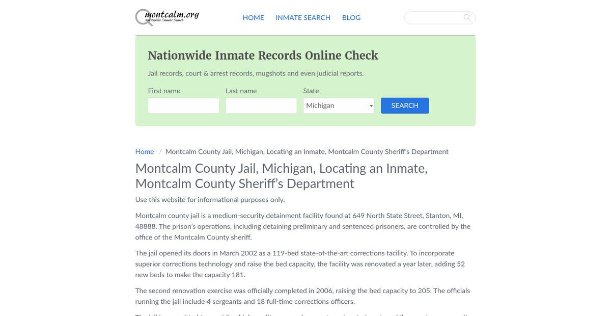 Preview of montcalm.org