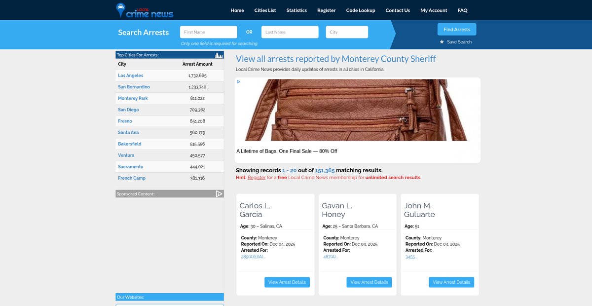 Preview of localcrimenews.com