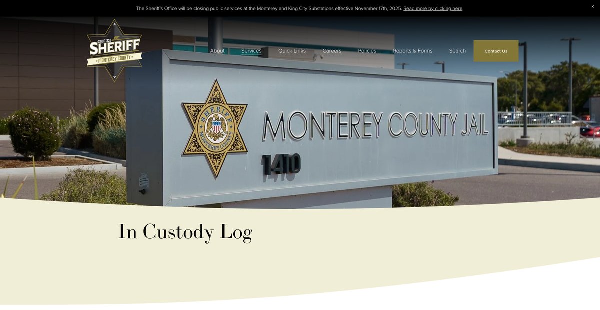 Preview of mcso.countyofmonterey.gov