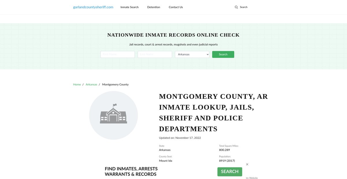 Preview of garlandcountysheriff.com