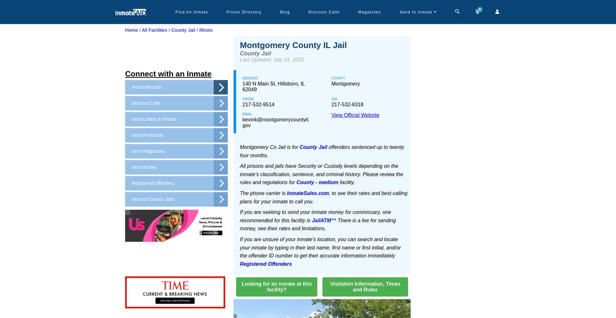 Preview of inmateaid.com