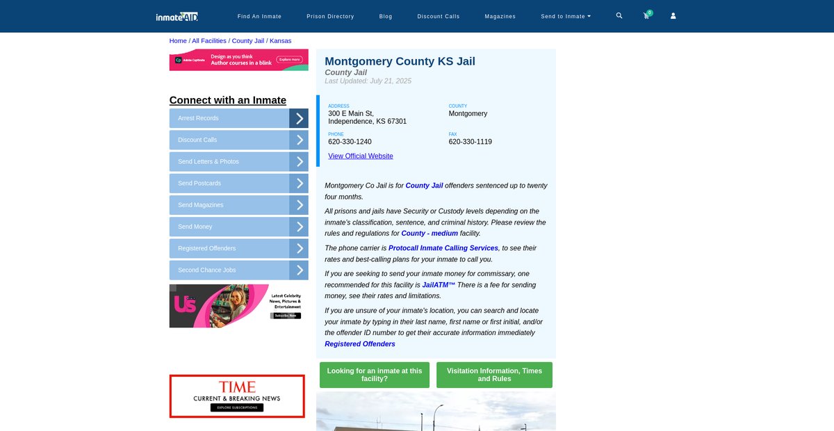 Preview of inmateaid.com