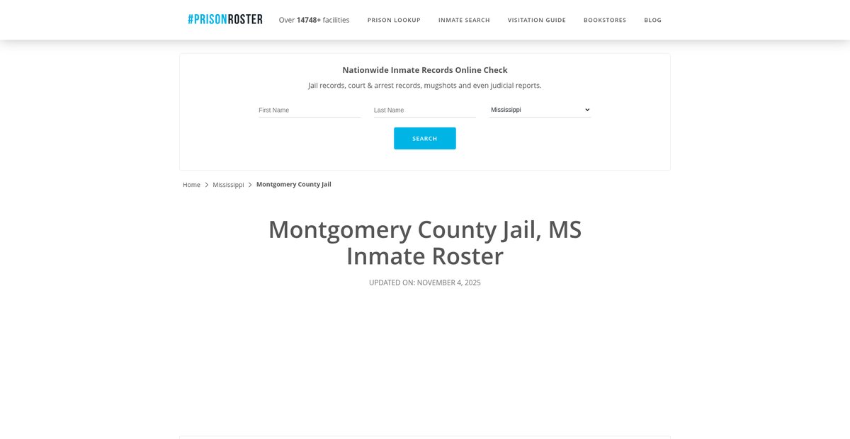 Preview of prisonroster.com