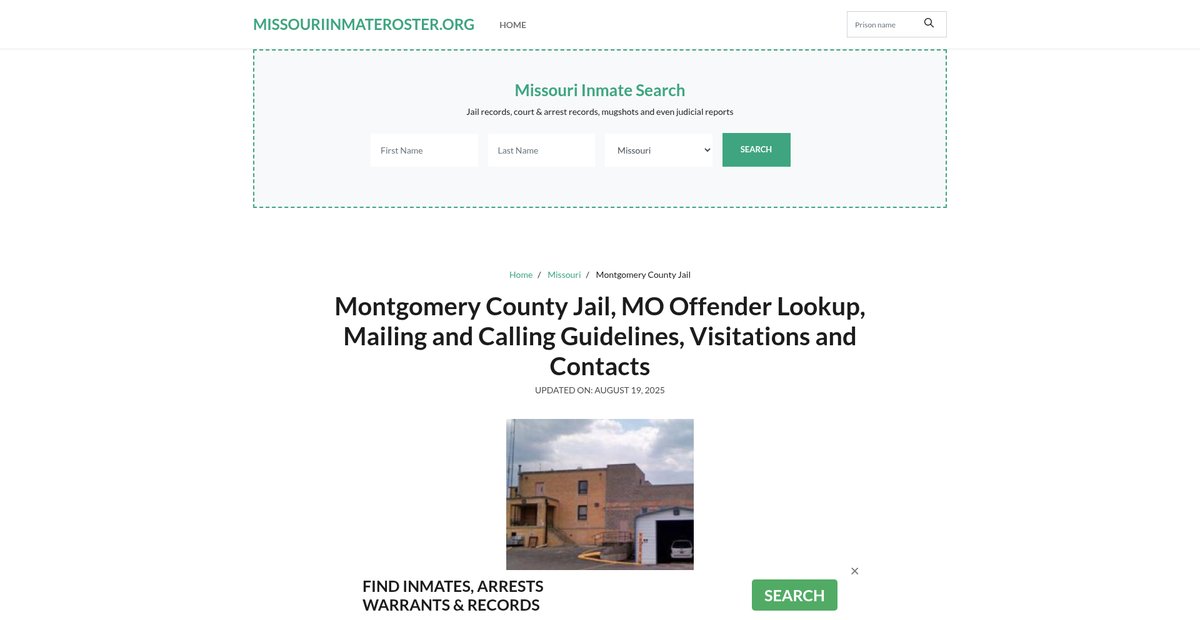 Preview of missouriinmateroster.org