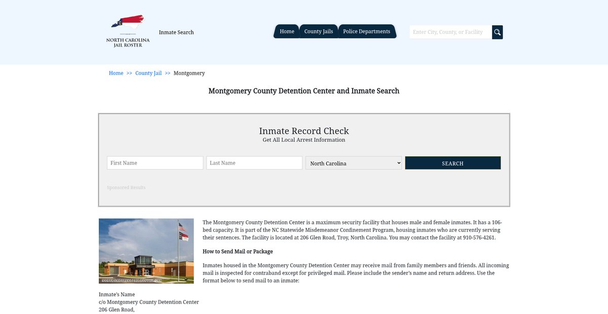 Preview of northcarolinajailroster.com