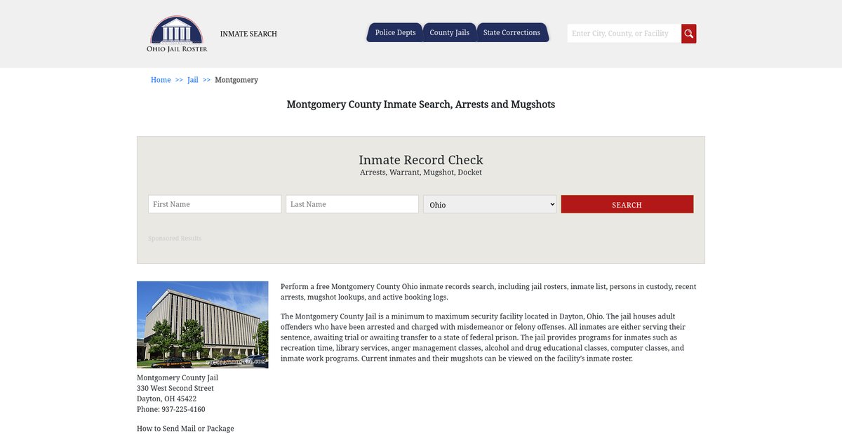 Preview of ohiojailroster.com