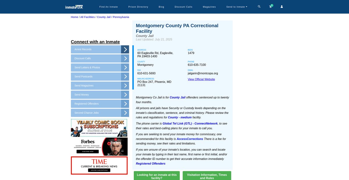 Preview of inmateaid.com