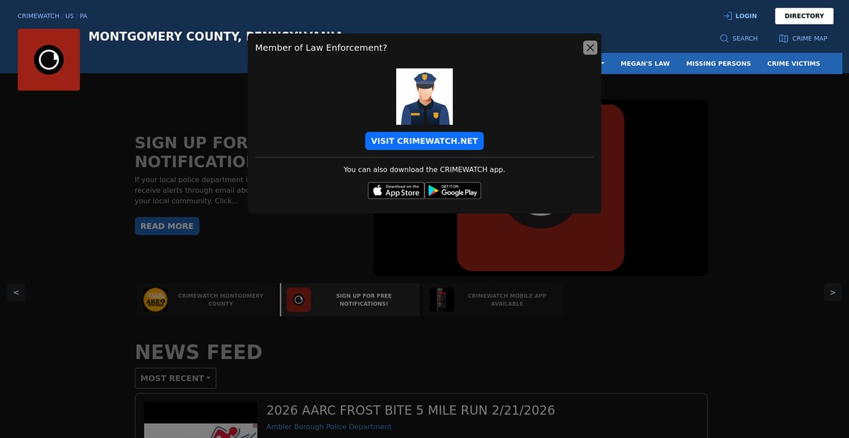 Preview of montgomery.crimewatchpa.com